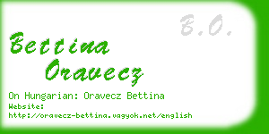 bettina oravecz business card